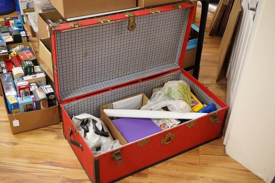 A Pelham Puppet related collection, including four boxed puppets; an Ostrich, a Type SS Clown, a Dutch Girl, a Girl, an oriental lady in a related box, a Junior Pelham Ostrich, together with a number of other marionettes